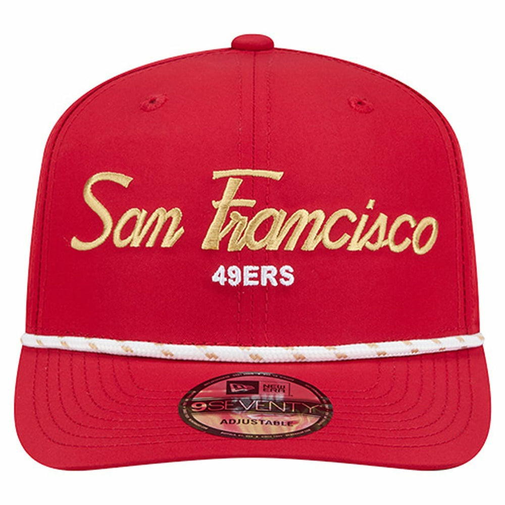 San Francisco 49ers New Era Script 9SEVENTY Adjustable Hat Scarlet - NFL