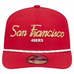 San Francisco 49ers New Era Script 9SEVENTY Adjustable Hat Scarlet - NFL