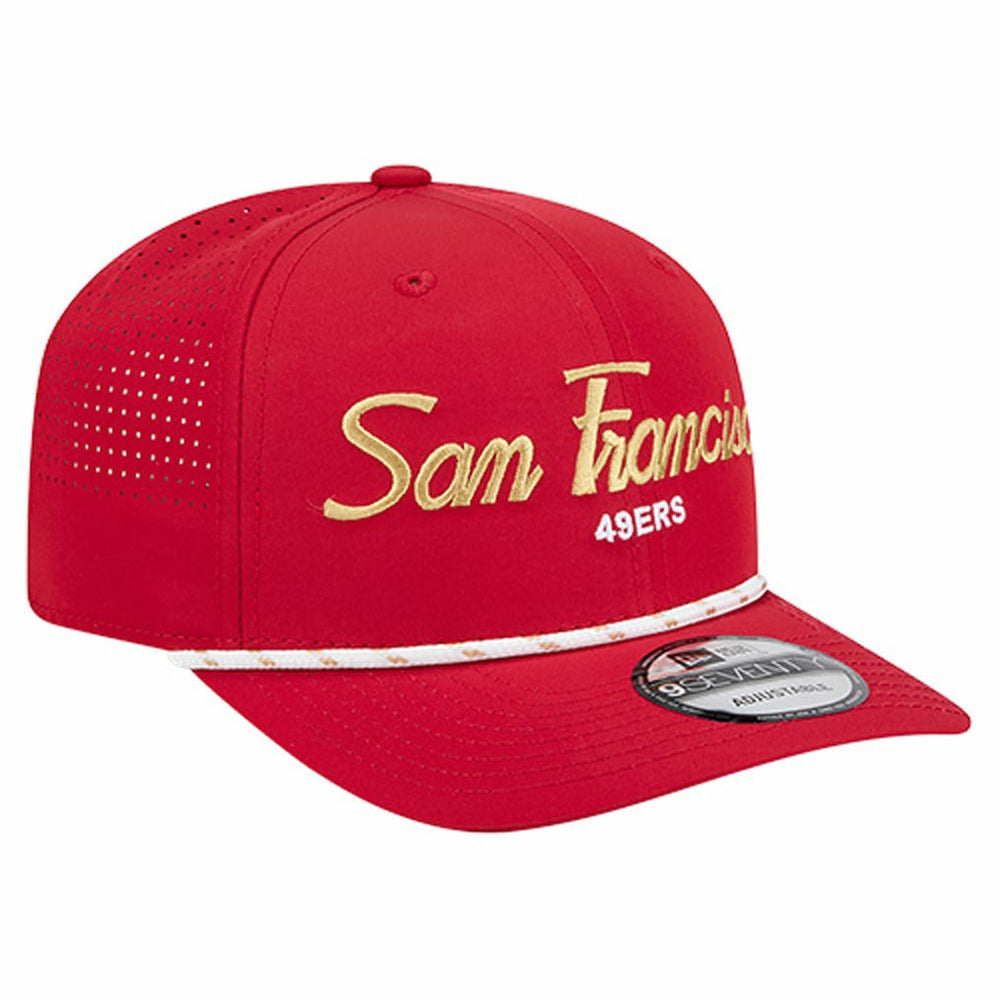San Francisco 49ers New Era Script 9SEVENTY Adjustable Hat Scarlet - NFL