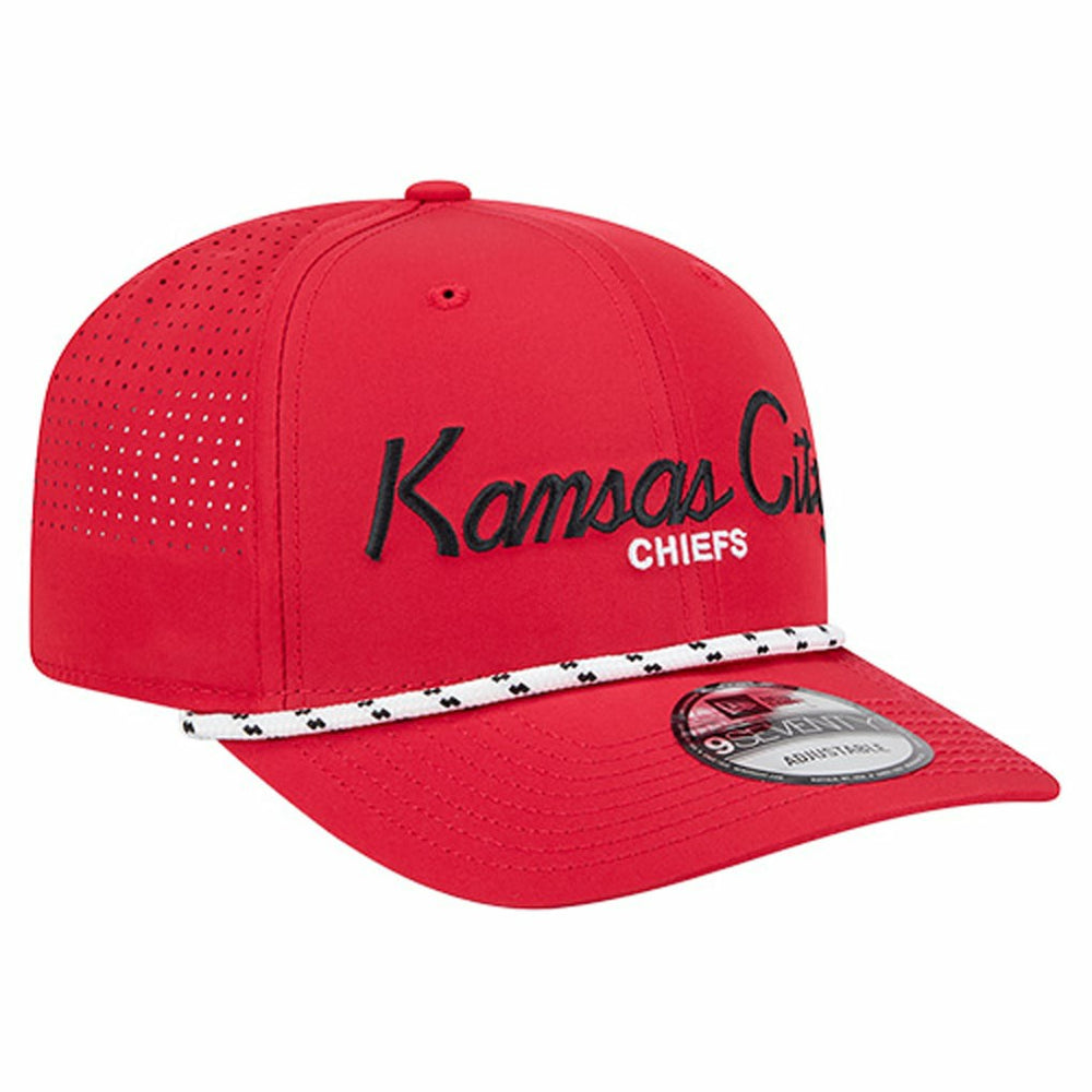 Kansas City Chiefs New Era Script 9SEVENTY Adjustable Hat Red - NFL