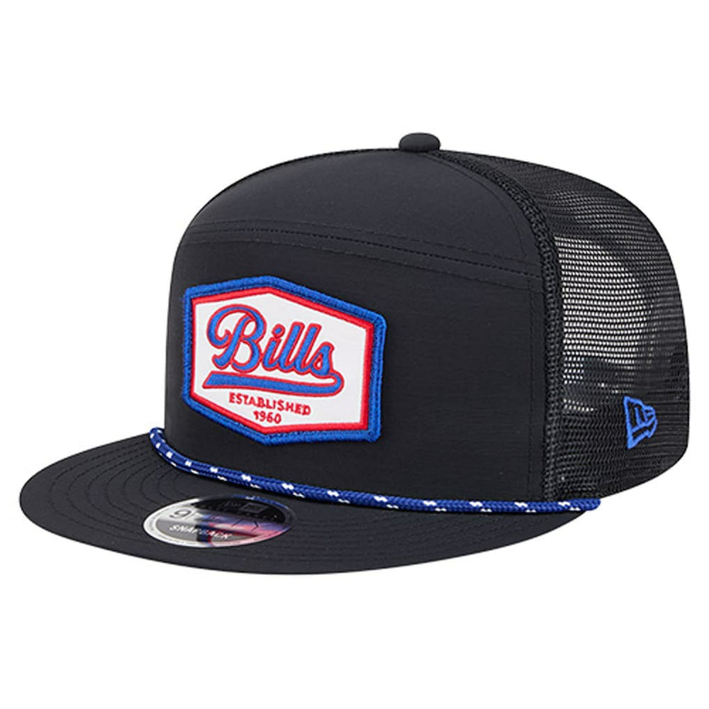 Buffalo Bills New Era Ripstop Patch 9FIFTY Split Panel Snapback Hat Black - NFL