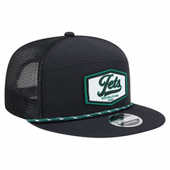 New York Jets New Era Ripstop Patch 9FIFTY Split Panel Snapback Hat Black - NFL
