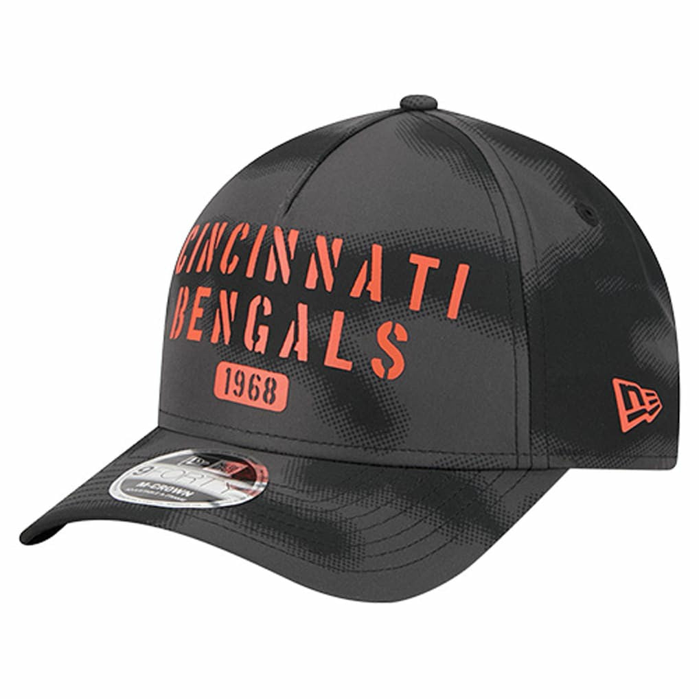 Cincinnati Bengals New Era Halftone Camo 9FORTY Hat Gray - NFL