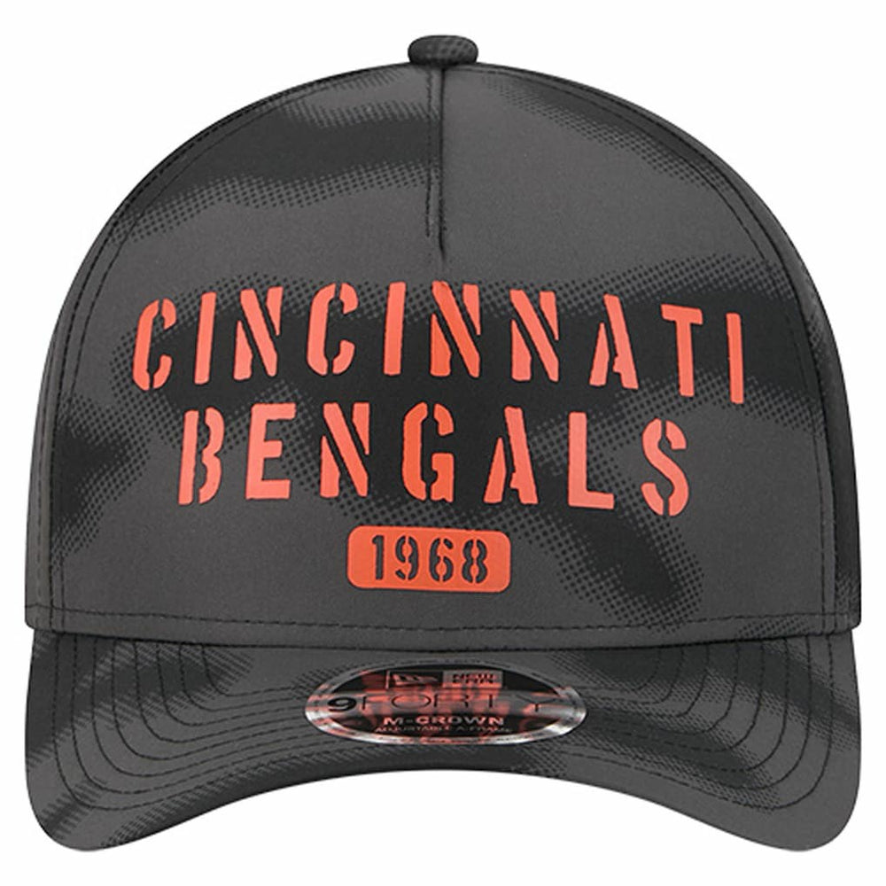Cincinnati Bengals New Era Halftone Camo 9FORTY Hat Gray - NFL