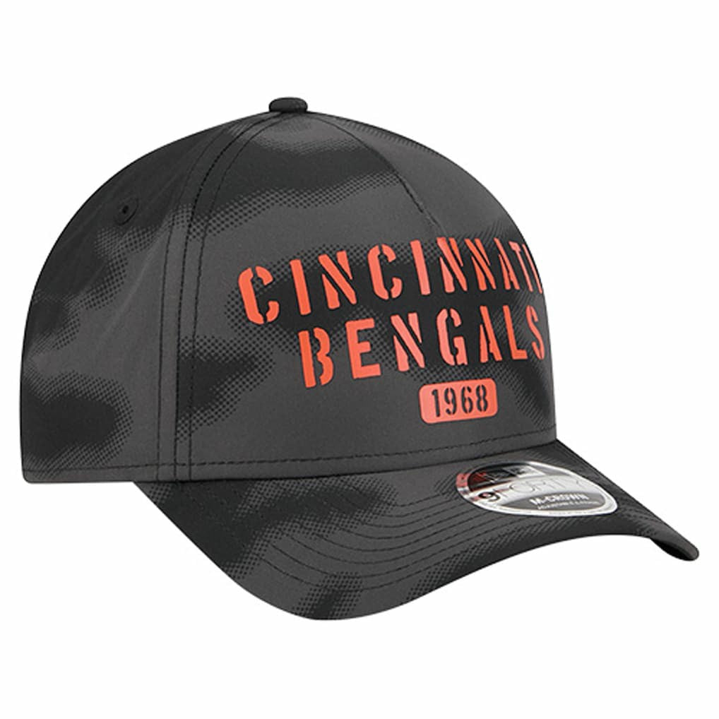 Cincinnati Bengals New Era Halftone Camo 9FORTY Hat Gray - NFL
