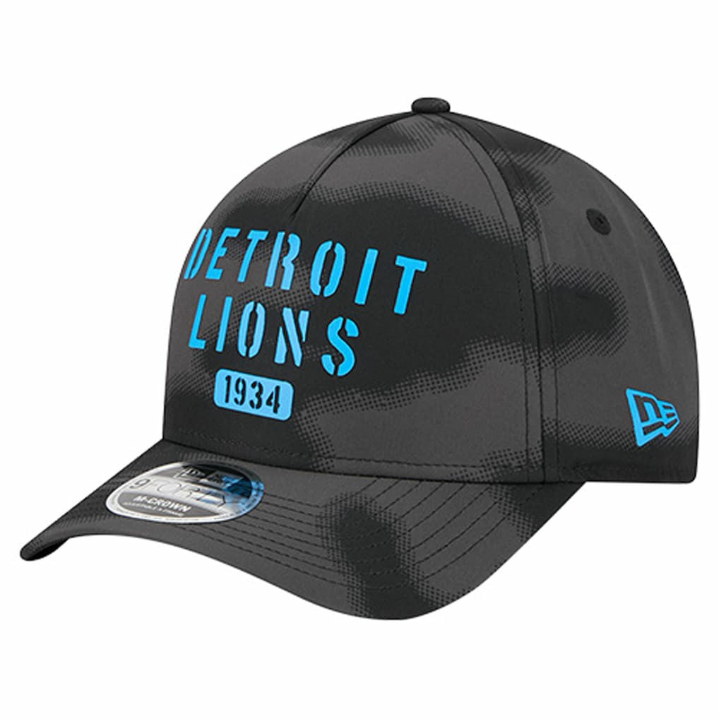 Detroit Lions New Era Halftone Camo 9FORTY Hat Gray - NFL