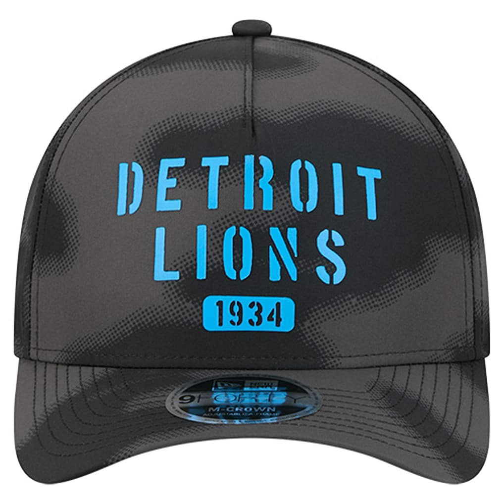 Detroit Lions New Era Halftone Camo 9FORTY Hat Gray - NFL