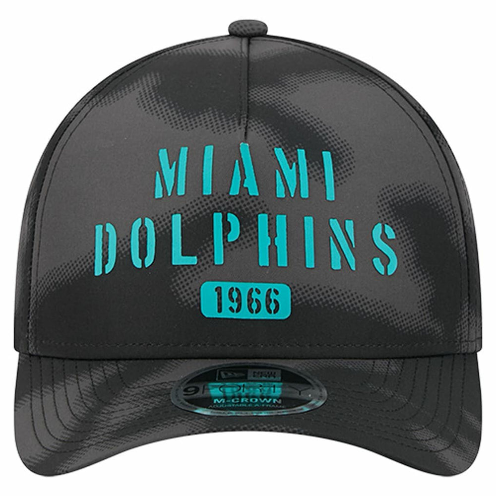 Miami Dolphins New Era Halftone Camo 9FORTY Hat Gray - NFL