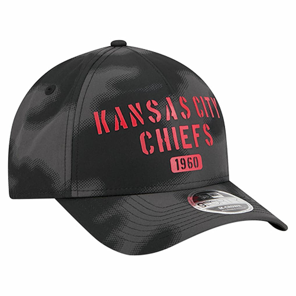 Kansas City Chiefs New Era Halftone Camo 9FORTY Hat Gray - NFL
