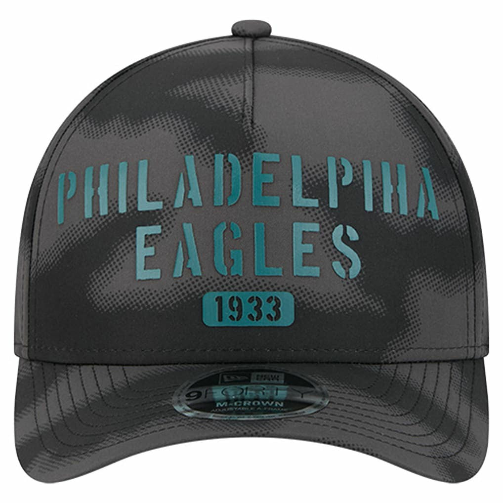 Philadelphia Eagles New Era Halftone Camo 9FORTY Hat Gray - NFL