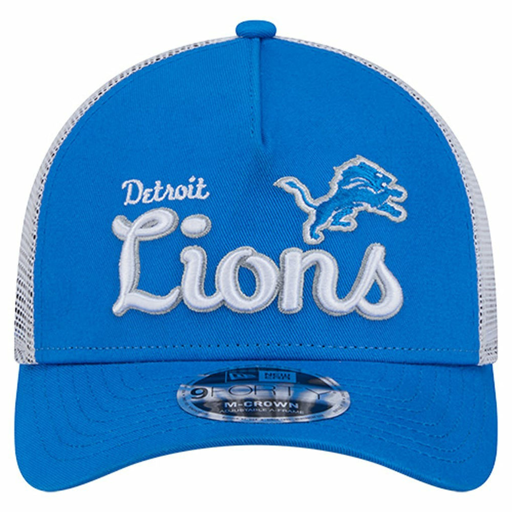Detroit Lions New Era Side Lines 9FORTY Adjustable Hat Blue - NFL