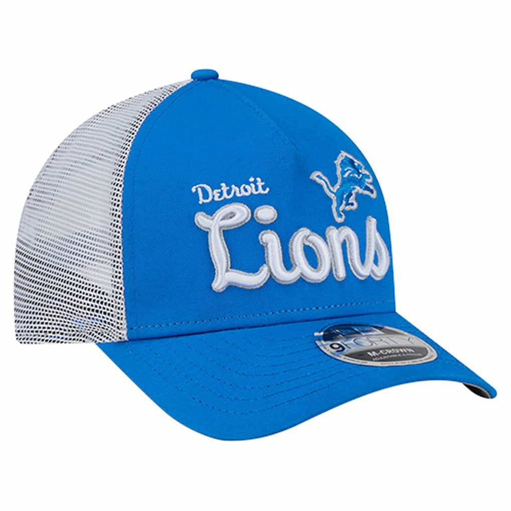 Detroit Lions New Era Side Lines 9FORTY Adjustable Hat Blue - NFL