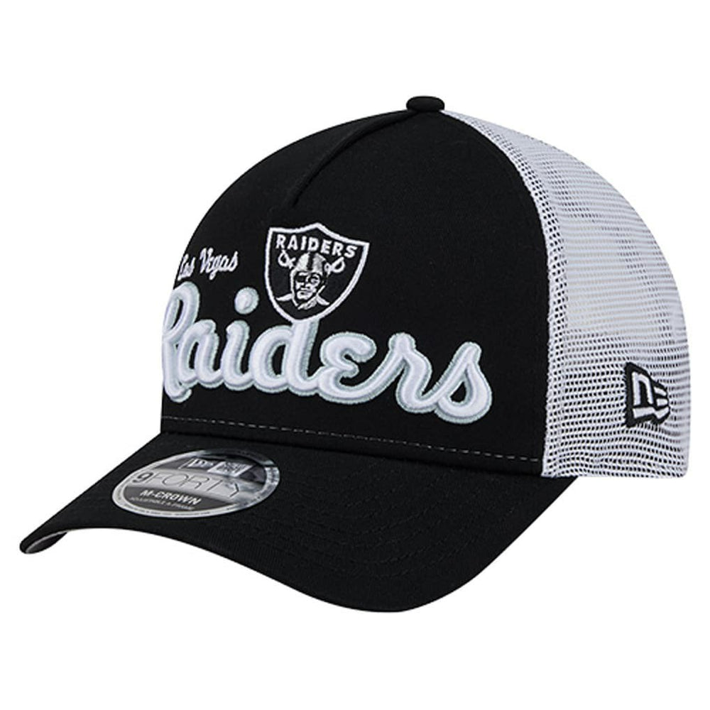 Las Vegas Raiders New Era Side Lines 9FORTY Adjustable Hat Black - NFL