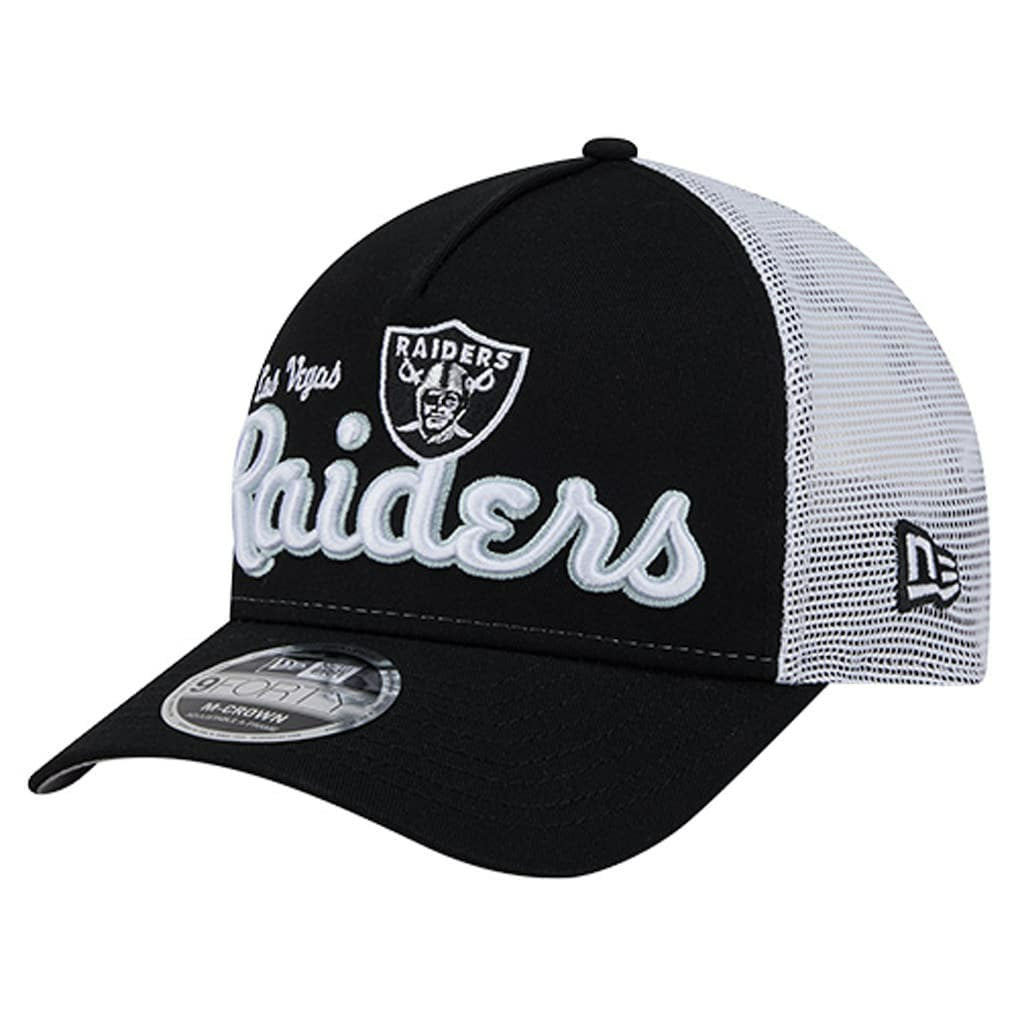 Las Vegas Raiders New Era Side Lines 9FORTY Adjustable Hat Black - NFL