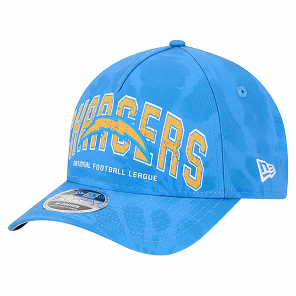 Los Angeles Chargers New Era Tie Dye Fade 9Forty M-Crown A-Frame Adjustable Hat Powder Blue - NFL