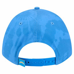 Los Angeles Chargers New Era Tie Dye Fade 9Forty M-Crown A-Frame Adjustable Hat Powder Blue - NFL