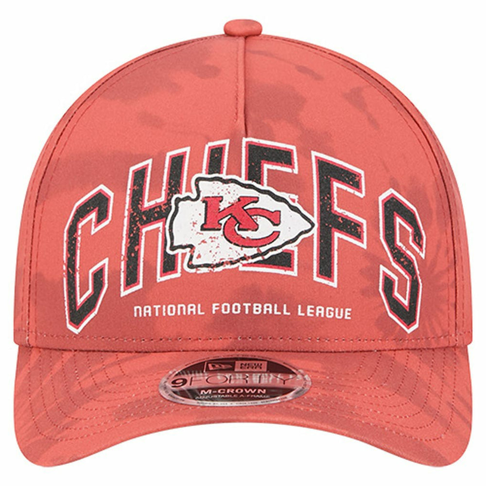 Kansas City Chiefs New Era Tie Dye Fade 9Forty M-Crown A-Frame Adjustable Hat Red - NFL