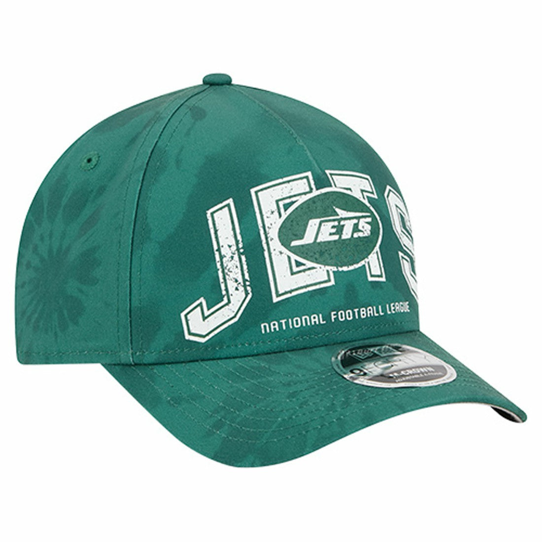 New York Jets New Era Tie Dye Fade 9Forty M-Crown A-Frame Adjustable Hat Green - NFL