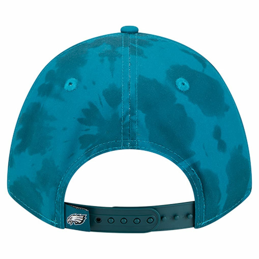 Philadelphia Eagles New Era Tie Dye Fade 9Forty M-Crown A-Frame Adjustable Hat Midnight Green - NFL