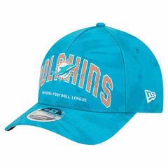 Miami Dolphins New Era Tie Dye Fade 9Forty M-Crown A-Frame Adjustable Hat Aqua - NFL