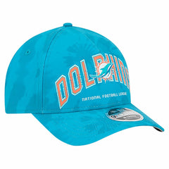 Miami Dolphins New Era Tie Dye Fade 9Forty M-Crown A-Frame Adjustable Hat Aqua - NFL
