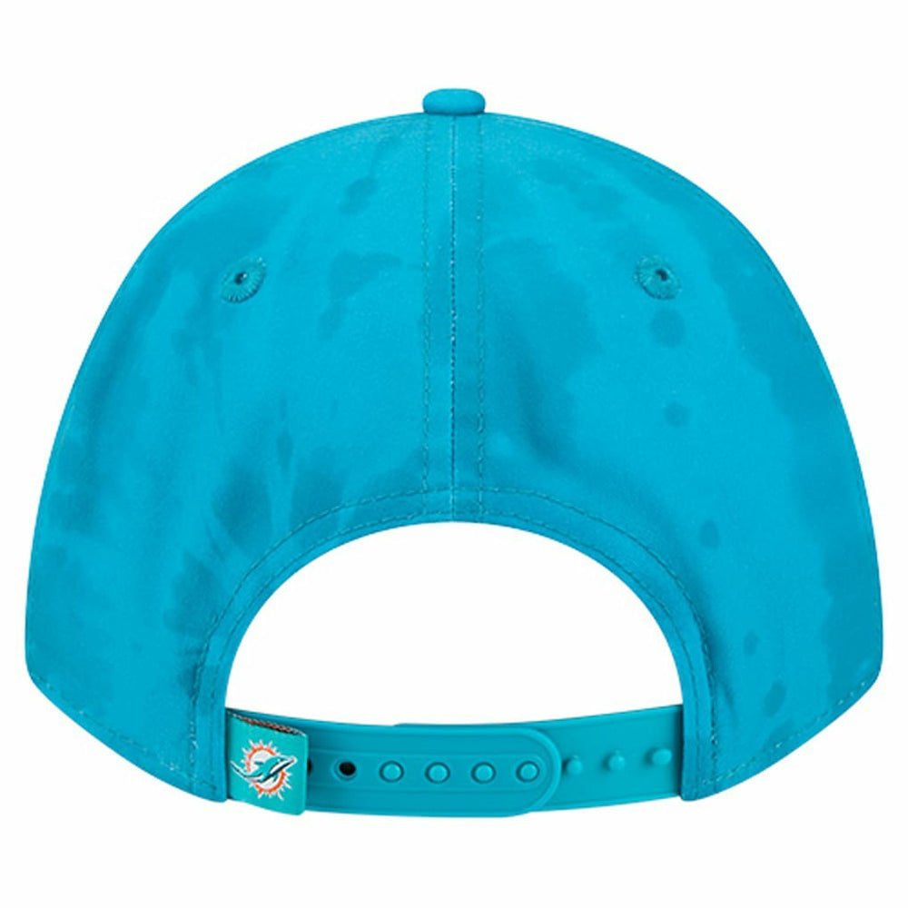 Miami Dolphins New Era Tie Dye Fade 9Forty M-Crown A-Frame Adjustable Hat Aqua - NFL