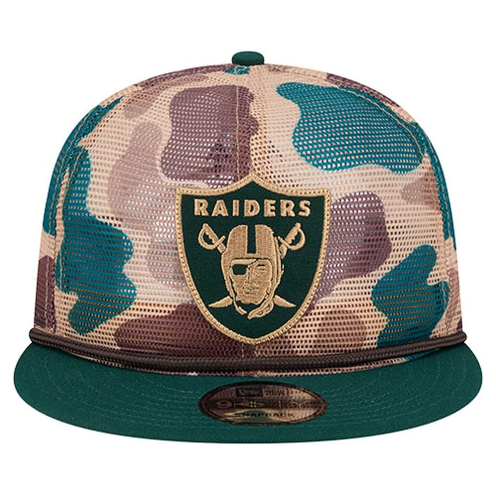 Las Vegas Raiders New Era Duck Camo 9FIFTY Snapback Hat Camo - NFL
