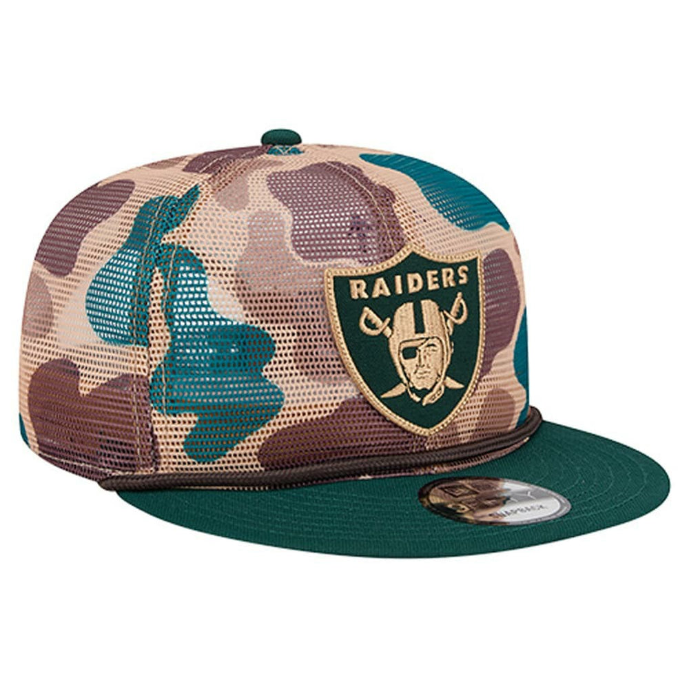 Las Vegas Raiders New Era Duck Camo 9FIFTY Snapback Hat Camo - NFL