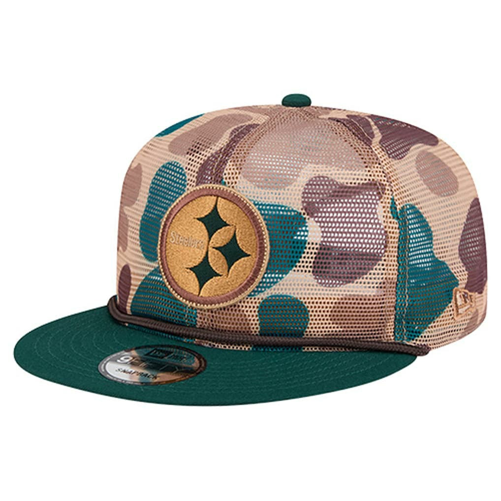 Pittsburgh Steelers New Era Duck Camo 9FIFTY Snapback Hat Camo - NFL