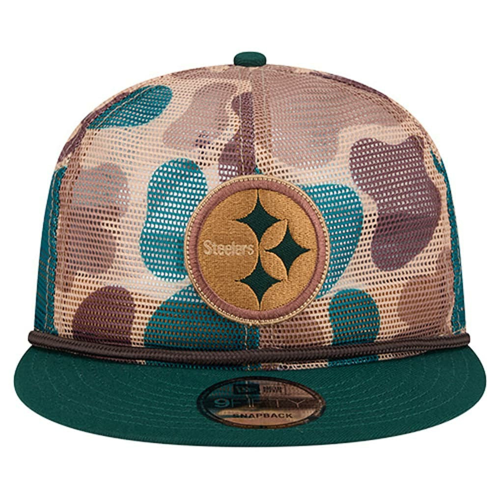Pittsburgh Steelers New Era Duck Camo 9FIFTY Snapback Hat Camo - NFL