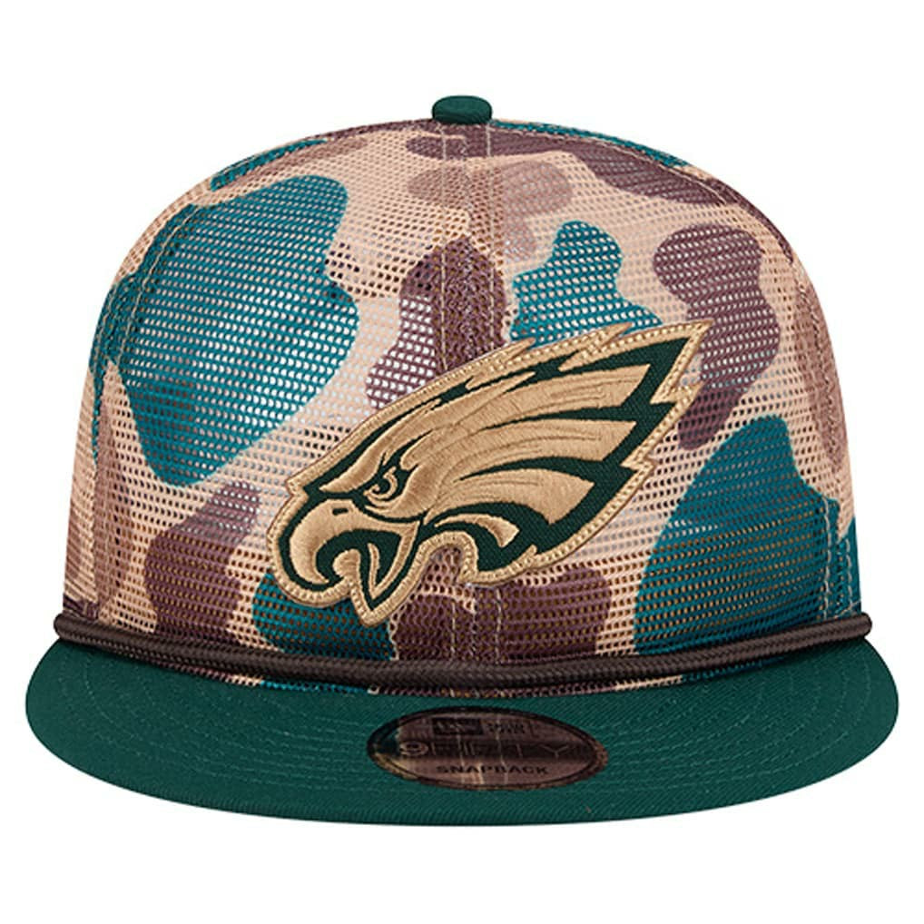 Philadelphia Eagles New Era Duck Camo 9FIFTY Snapback Hat Camo - NFL