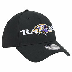 Baltimore Ravens New Era Overlap Logo 39THIRTY Stretch Fit Hat Black - NFL
