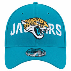 Jacksonville Jaguars New Era Overlap Logo 39THIRTY Stretch Fit Hat Teal - NFL