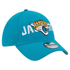 Jacksonville Jaguars New Era Overlap Logo 39THIRTY Stretch Fit Hat Teal - NFL