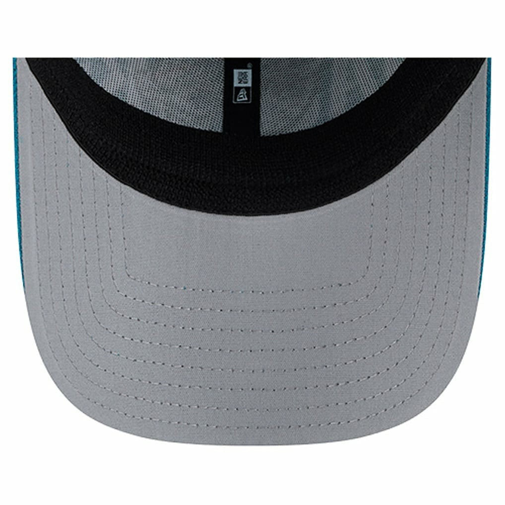 Jacksonville Jaguars New Era Overlap Logo 39THIRTY Stretch Fit Hat Teal - NFL