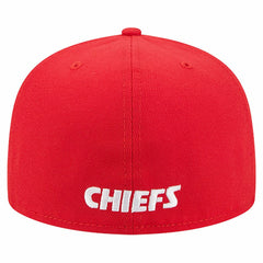Kansas City Chiefs New Era Overlap Wordmark 59FIFTY Fitted Hat Red - NFL
