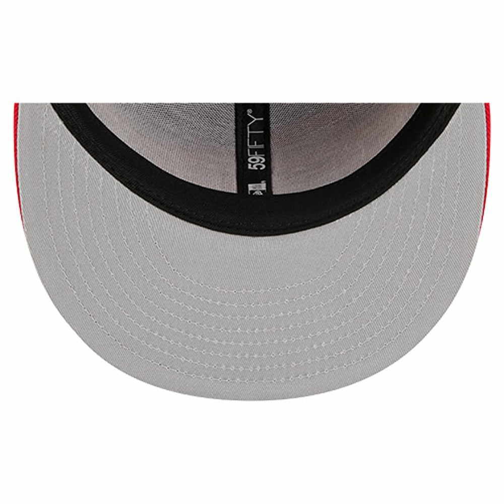 Kansas City Chiefs New Era Overlap Wordmark 59FIFTY Fitted Hat Red - NFL