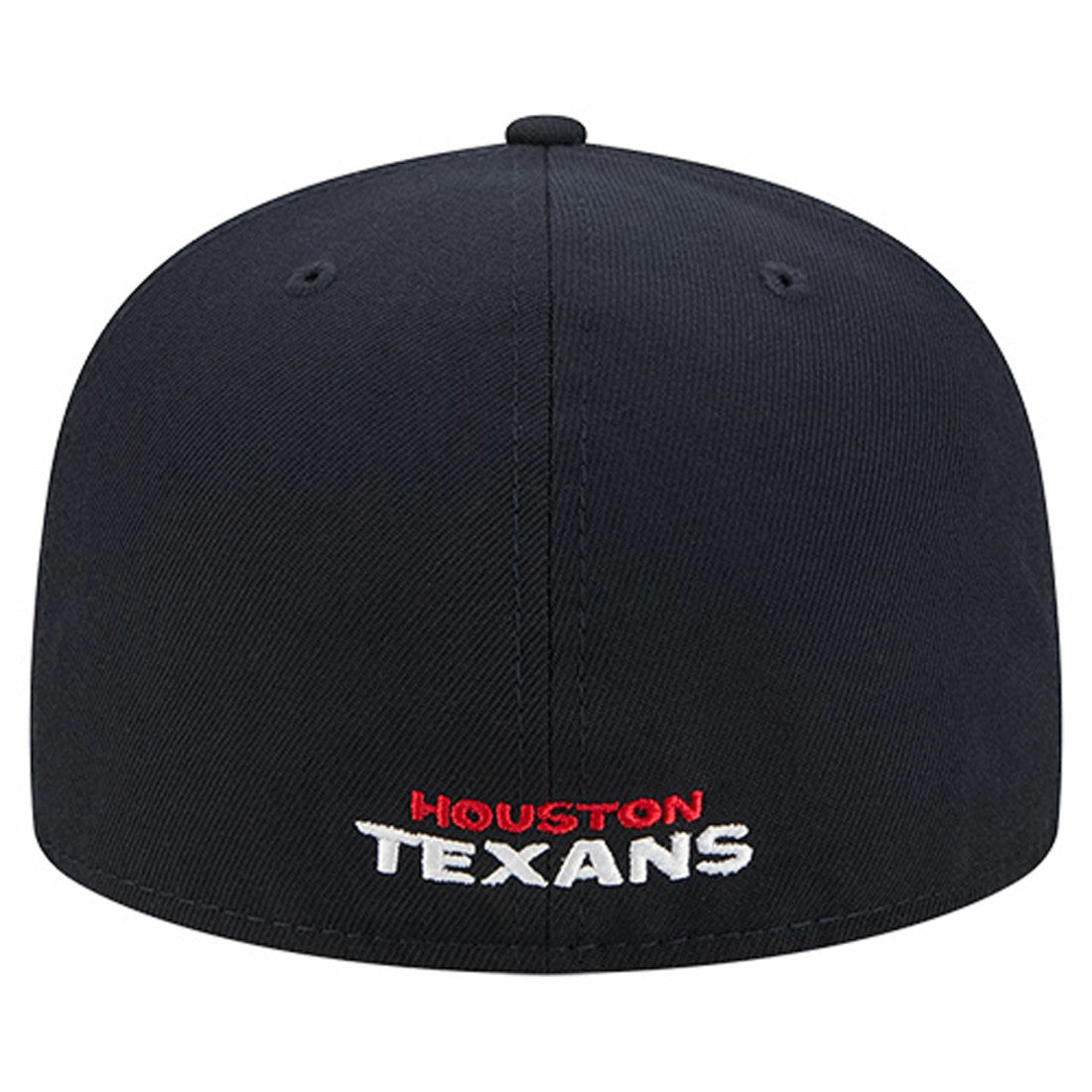 Houston Texans New Era Overlap Wordmark 59FIFTY Fitted Hat Navy - NFL