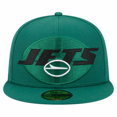 New York Jets New Era Overlap Wordmark 59FIFTY Fitted Hat Green - NFL