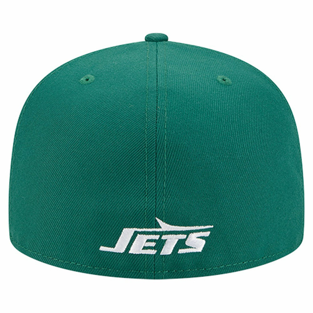 New York Jets New Era Overlap Wordmark 59FIFTY Fitted Hat Green - NFL