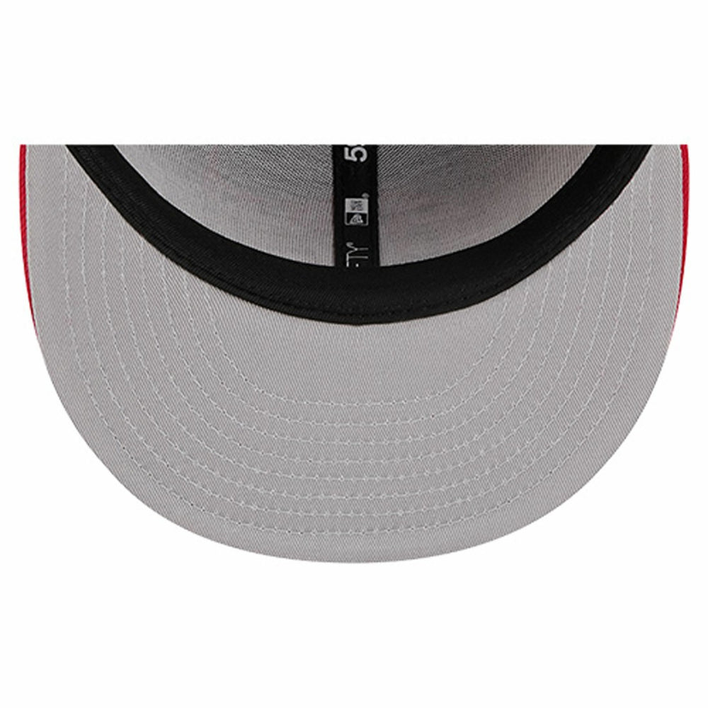 Tampa Bay Buccaneers New Era Overlap Wordmark 59FIFTY Fitted Hat Red - NFL