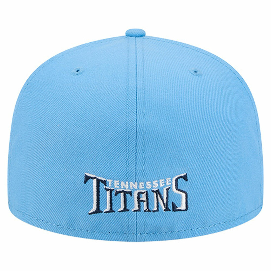 Tennessee Titans New Era Overlap Wordmark 59FIFTY Fitted Hat Light Blue - NFL