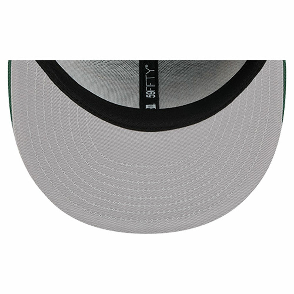 Green Bay Packers New Era Overlap Wordmark 59FIFTY Fitted Hat Green - NFL