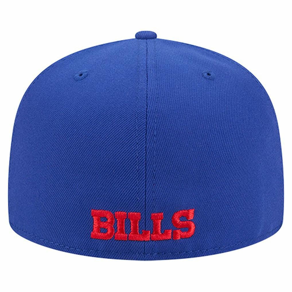 Buffalo Bills New Era Overlap Wordmark 59FIFTY Fitted Hat Royal - NFL