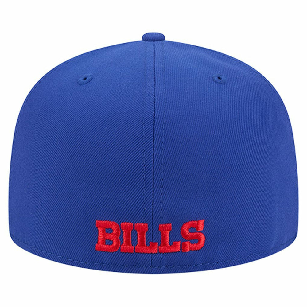 Buffalo Bills New Era Overlap Wordmark 59FIFTY Fitted Hat Royal - NFL