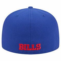 Buffalo Bills New Era Overlap Wordmark 59FIFTY Fitted Hat Royal - NFL