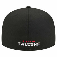 Atlanta Falcons New Era Overlap Wordmark 59FIFTY Fitted Hat Black - NFL