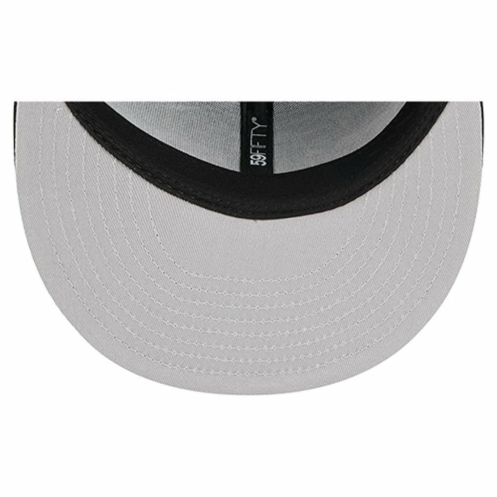 Atlanta Falcons New Era Overlap Wordmark 59FIFTY Fitted Hat Black - NFL