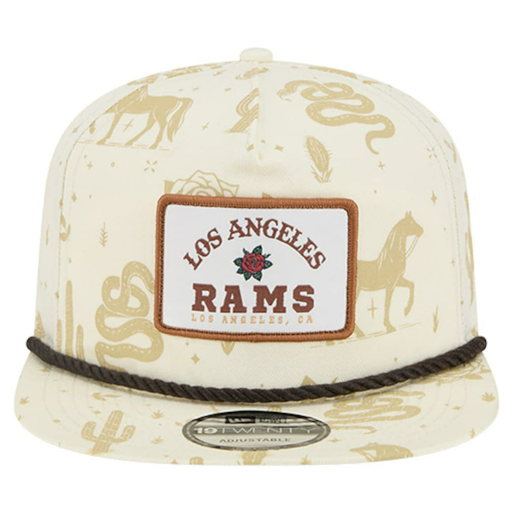 Los Angeles Rams New Era Desert Rose 19TWENTY Adjustable Hat Cream - NFL