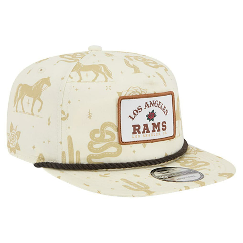 Los Angeles Rams New Era Desert Rose 19TWENTY Adjustable Hat Cream - NFL